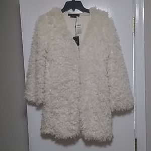 Curly Faux long Sweater / Jacket